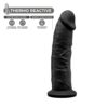 SilexD MODEL 2 - 7,5" BLACK 220697 FALLO REALISTICO PENE ARTIFICIALE IN SILICONE MEMORY TERMOREATTIVO CM 19