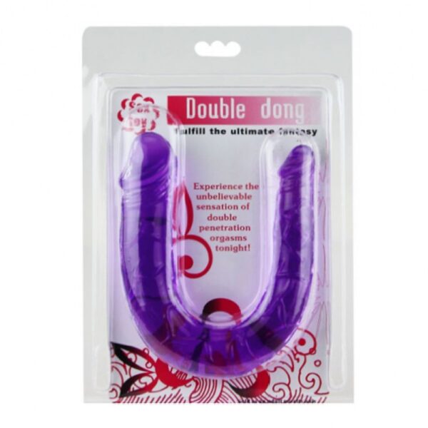 12023 DOUBLE SOLID JELLY DONG FALLO REALISTICO DOPPIO IN JELLY FLESH COLOR 12.5"