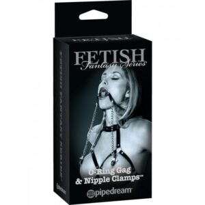 PD441923 O-RING GAG & NIPPLE CLAMPS BLACK