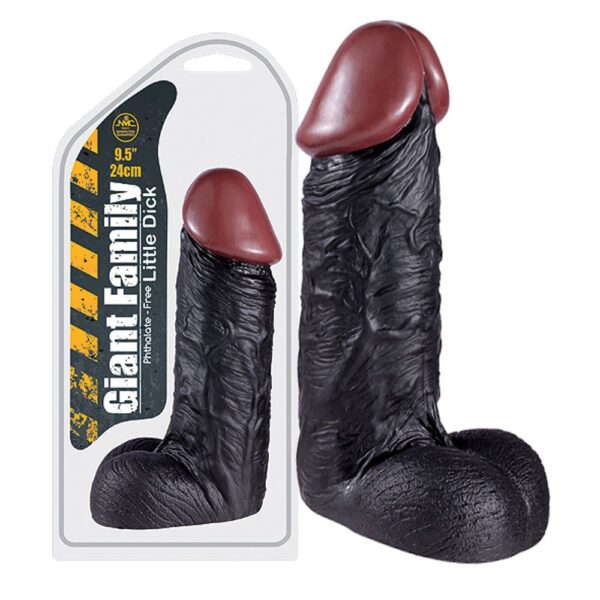 55078425 GIANT FAMILY LITTLE DICK REALISTIC DONG CIRCA 28 CM BLACK