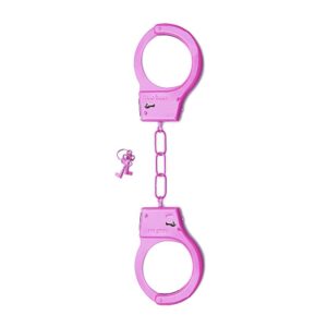 SHT347PNK METAL HANDCUFFS - PINK MANETTE METALLICHE ROSA