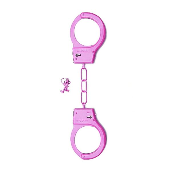 SHT347PNK METAL HANDCUFFS - PINK MANETTE METALLICHE ROSA
