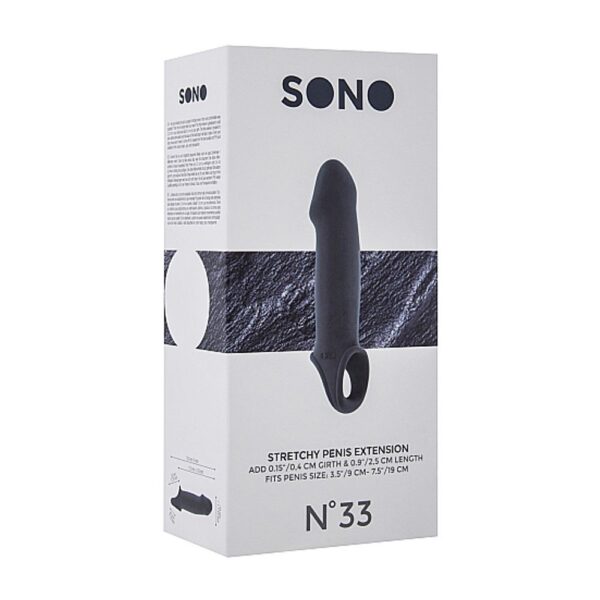 SON033GRY NO.33 - STRETCHY PENIS EXTENSION - GREY