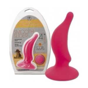 18091 SMOOTH SLIDER 10.2 CM ANAL PLUG VACUUM 100% SILICONE
