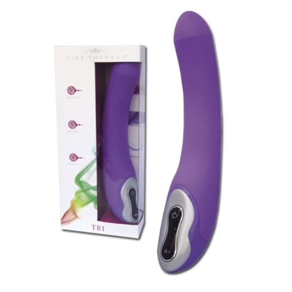 11194 VIBE THERAPY TRI TECH VIBRATOR, 100% SILICONE, 23 CM
