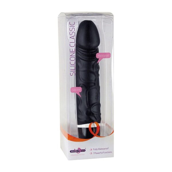 13286 SEVEN CREATIONS FALLO IN SILICONE 100% CLASSIC BLACK CM 17 X 3