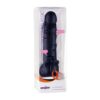 13289 SEVEN CREATIONS SILICONE 100% CLASSIC WITH STIMULATION BLACK CM 17 X 3
