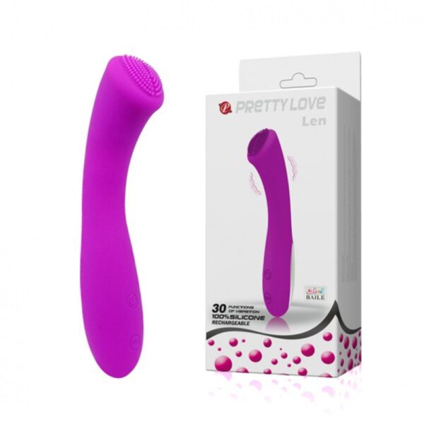 6266 PRETTY LOVE – LEN VIBRATORE ERGONOMICO IN SILICONE 16 CM