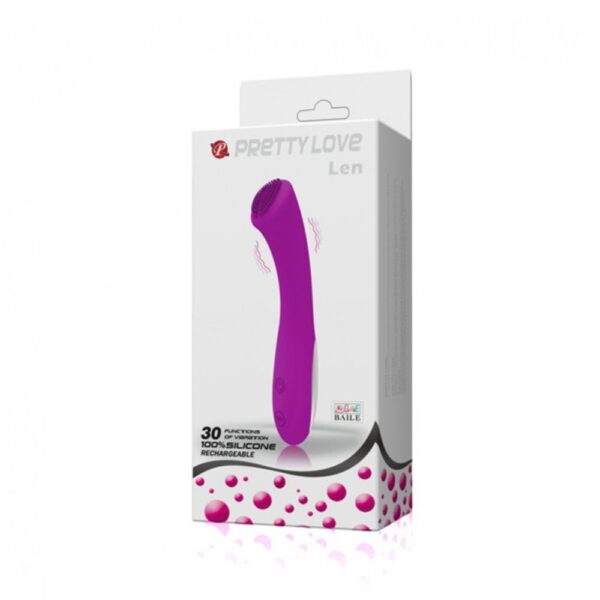 6266 PRETTY LOVE – LEN VIBRATORE ERGONOMICO IN SILICONE 16 CM