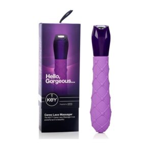 KEY - JO-8051-10-3 CERES LACE MASSAGER VIBE IN LAVENDER