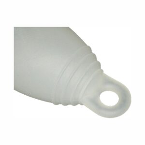MELUNA COPPETTA MESTRUALE CLASSIC TAGLIA L COLORE TRASPARENTE FORMA ANELLO