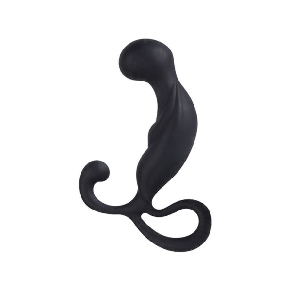 55078444 PLUG ANALE STIMOLATORE PROSTATA IN SILICONE NERO CIRCA 9 CM