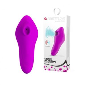 23157 MAGIC FISH STIMULATOR PRETTY LOVE STIMOLATORE DI DESIGN IN SILICONE FUXIA PER CLITORIDE E CAPEZZOLI