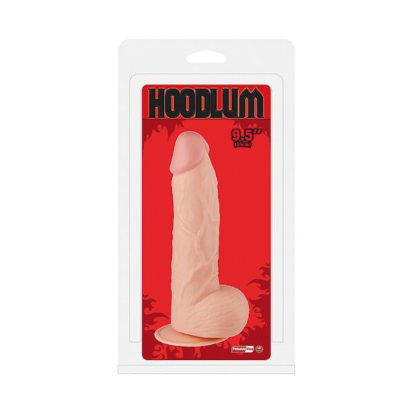55078155 HOODLUM SUPER SIZE PVC FLESH DONG 9.5" FALLO REALISTICO NON VIBRANTE