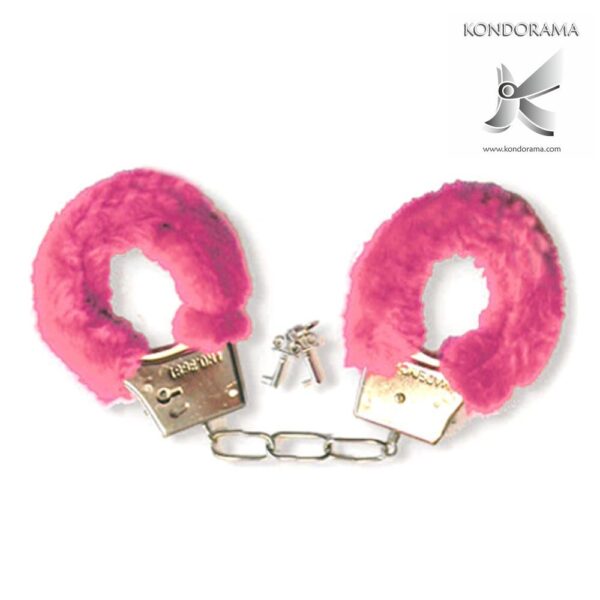 5538-P MANETTE IN METALLO LEGGERO CON PELO COLORE ROSA