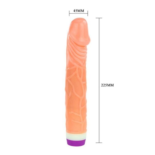 D-218749 BAILE WAVES OF PLEASURE REALISTIC VIBRATING 22.5 CM FALLO REALISTICO VIBRANTE IN TPR 22,5 CM