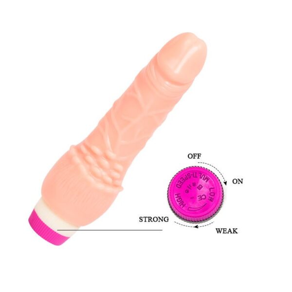 D-216445 BAILE WAVES OF PLEASURE REALISTIC VIBRATING 19.5CM FALLO REALISTICO VIBRANTE