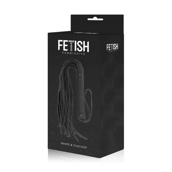 D-218916 FETISH SUBMISSIVE FLOGGER VEGAN LEATHER