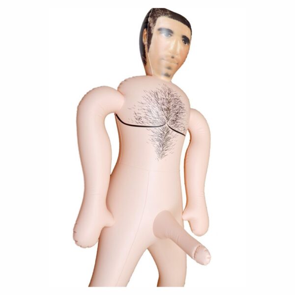 BOSS LOVE DOLL BAMBOLO GONFIABILE MASCHIO UOMO BIANCO CAPO LEADER SUPERDOTATO 20 CM