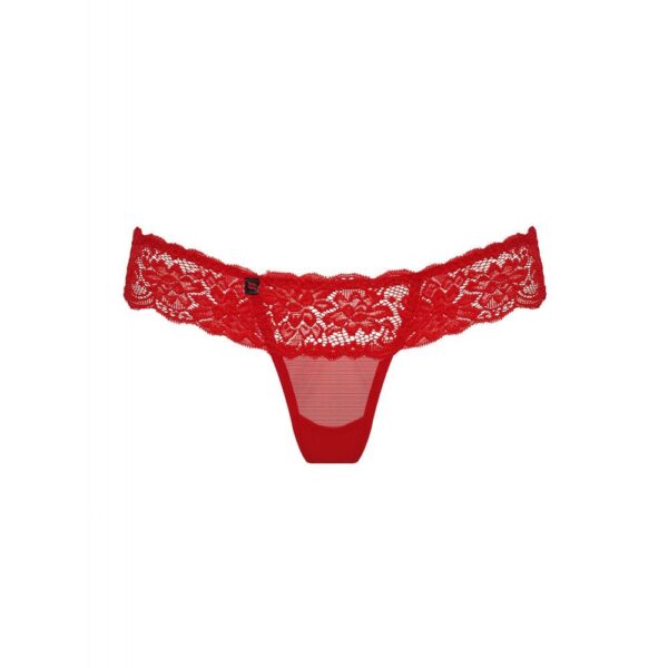 OBSESSIVE THONG S/M 863-THO-3 MUTANDINA LINGERIE SEXY ROSSO