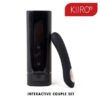 KIIROO SET COPPIA ONYX + E PEARL2 NERO MASTURBATORE MASCHILE + VIBRATORE CON CONNESIONE INTERNET